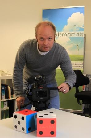 Pierre Bokvist från TV4 Örebro redo att skjuta skarpt