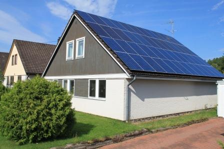 Vårt hus med 86 kvm solceller